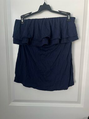 Lilly Pulitzer Navy Ruffle Mini Skirt
